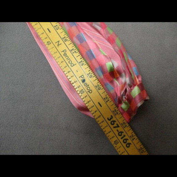 Vintage The Silk Farm Icinoo 100% Silk Blouse Purple Button Sheer Shirt Top - Picture 4 of 7